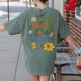 Teacher Inspire Love Women's Comfort Colors T-Shirt Back Print Moss