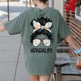 Teacher Para Life Tee Paraprofessional Cute Messy Bun Women's Comfort Colors T-Shirt Back Print Moss Teacher Para Life Tee Paraprofessional Cute Messy Bun Women's Comfort Colors T-Shirt Back Print Moss