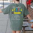 Teacher Power Of Yet Cant Do This Inspirational Women Men Women's Comfort Colors T-Shirt Back Print Moss Teacher Power Of Yet Cant Do This Inspirational Women Men Women's Comfort Colors T-Shirt Back Print Moss
