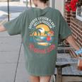 Teacher Retirement Shirts 2026 Goodbye Lesson Hello Freedom Women's Comfort Colors T-Shirt Back Print Moss