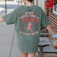 Teacher Who Runs Half Marathon Runner Running Lover Graphic Women's Comfort Colors T-Shirt Back Print Moss Teacher Who Runs Half Marathon Runner Running Lover Graphic Women's Comfort Colors T-Shirt Back Print Moss