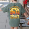 Teacher Shirt All Teachers Love Brains Halloween Men Women Women's Comfort Colors T-Shirt Back Print Moss Teacher Shirt All Teachers Love Brains Halloween Men Women Women's Comfort Colors T-Shirt Back Print Moss