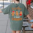 Teacher Of Smart Cookies Gingerbread Christmas Teacher Cute Men Women Kids Women's Comfort Colors T-Shirt Back Print Moss Teacher Of Smart Cookies Gingerbread Christmas Teacher Cute Men Women Kids Women's Comfort Colors T-Shirt Back Print Moss