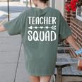 Teacher Squad Shirt Men Women Teacher Team Women's Comfort Colors T-Shirt Back Print Moss Teacher Squad Shirt Men Women Teacher Team Women's Comfort Colors T-Shirt Back Print Moss