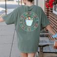 Teacher Supporter Bucket Filler Hero Women's Comfort Colors T-Shirt Back Print Moss