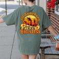 Teacher All Teachers Love Brains Halloween Party Women's Comfort Colors T-Shirt Back Print Moss Teacher All Teachers Love Brains Halloween Party Women's Comfort Colors T-Shirt Back Print Moss