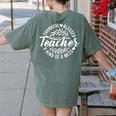 Teacher Thankful Blessed & Kind Of A Mess Hearts Cute Women's Comfort Colors T-Shirt Back Print Moss Teacher Thankful Blessed & Kind Of A Mess Hearts Cute Women's Comfort Colors T-Shirt Back Print Moss