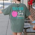 Teacher Of Tiny Humans Preschool Pre K Kindergarten Teacher Women's Comfort Colors T-Shirt Back Print Moss Teacher Of Tiny Humans Preschool Pre K Kindergarten Teacher Women's Comfort Colors T-Shirt Back Print Moss