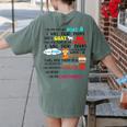 Teacher I Will Read Book On Boat Kids Women Bookworm Women's Comfort Colors T-Shirt Back Print Moss Teacher I Will Read Book On Boat Kids Women Bookworm Women's Comfort Colors T-Shirt Back Print Moss