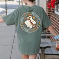 Teacher Will Trade Students For Candy Easy Halloween Costume Women's Comfort Colors T-Shirt Back Print Moss Teacher Will Trade Students For Candy Easy Halloween Costume Women's Comfort Colors T-Shirt Back Print Moss