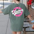 Come On Teachers Let's Go Teach Pink Back To School For Men Women Women's Comfort Colors T-Shirt Back Print Moss Come On Teachers Let's Go Teach Pink Back To School For Men Women Women's Comfort Colors T-Shirt Back Print Moss