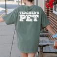 TEACHER'S PET You'Re My Favorite Do Me A Favor Women's Comfort Colors T-Shirt Back Print Moss TEACHER'S PET You'Re My Favorite Do Me A Favor Women's Comfort Colors T-Shirt Back Print Moss