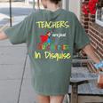 Teachers Are Superheroes First Day School T-Shirt Women's Comfort Colors T-Shirt Back Print Moss Teachers Are Superheroes First Day School T-Shirt Women's Comfort Colors T-Shirt Back Print Moss