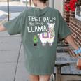 Teachers Testing Day Test Day No Prob Llama Teacher Women's Comfort Colors T-Shirt Back Print Moss Teachers Testing Day Test Day No Prob Llama Teacher Women's Comfort Colors T-Shirt Back Print Moss