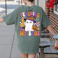 Teaching My Boos Ghost Teacher Cute Pencil Halloween Teacher Women's Comfort Colors T-Shirt Back Print Moss Teaching My Boos Ghost Teacher Cute Pencil Halloween Teacher Women's Comfort Colors T-Shirt Back Print Moss
