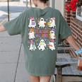 Teaching My Boos Teacher Cute Ghost Groovy Teacher Halloween Women's Comfort Colors T-Shirt Back Print Moss Teaching My Boos Teacher Cute Ghost Groovy Teacher Halloween Women's Comfort Colors T-Shirt Back Print Moss