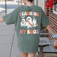 Teaching My Boos Teacher Cute Ghost Teacher Halloween Women's Comfort Colors T-Shirt Back Print Moss Teaching My Boos Teacher Cute Ghost Teacher Halloween Women's Comfort Colors T-Shirt Back Print Moss