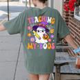 Teaching My Boos Teacher Ghost Teach Halloween Teacher Women's Comfort Colors T-Shirt Back Print Moss Teaching My Boos Teacher Ghost Teach Halloween Teacher Women's Comfort Colors T-Shirt Back Print Moss