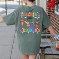 Teaching Future Leaders Otter Back To School Teacher Women's Comfort Colors T-Shirt Back Print Moss Teaching Future Leaders Otter Back To School Teacher Women's Comfort Colors T-Shirt Back Print Moss