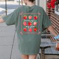 Teaching Is My Jam Strawberry Kinder Team Teacher Women's Comfort Colors T-Shirt Back Print Moss Teaching Is My Jam Strawberry Kinder Team Teacher Women's Comfort Colors T-Shirt Back Print Moss