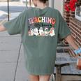 Teaching My Little Boos Teacher Ghost Teacher Halloween For Men Women Kids Women's Comfort Colors T-Shirt Back Print Moss Teaching My Little Boos Teacher Ghost Teacher Halloween For Men Women Kids Women's Comfort Colors T-Shirt Back Print Moss