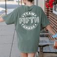 Team Fifth Grade Teacher Student Squad Team 5th Grade School Women's Comfort Colors T-Shirt Back Print Moss