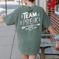 Team Pre K T Shirt Fun For Kids And Teachers Women's Comfort Colors T-Shirt Back Print Moss Team Pre K T Shirt Fun For Kids And Teachers Women's Comfort Colors T-Shirt Back Print Moss