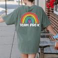 Team Pre-K Teacher Crew Squad Hello Back School Graduation Women's Comfort Colors T-Shirt Back Print Moss Team Pre-K Teacher Crew Squad Hello Back School Graduation Women's Comfort Colors T-Shirt Back Print Moss