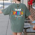 TEAM Specials Teacher TRIBE Squad Back To Primary School Women's Comfort Colors T-Shirt Back Print Moss TEAM Specials Teacher TRIBE Squad Back To Primary School Women's Comfort Colors T-Shirt Back Print Moss
