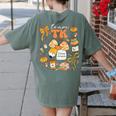 Team TK Crew Preppy Coquette Bow Pumpkin Fall TK Teacher Women's Comfort Colors T-Shirt Back Print Moss Team TK Crew Preppy Coquette Bow Pumpkin Fall TK Teacher Women's Comfort Colors T-Shirt Back Print Moss