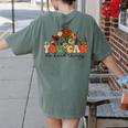 Test Day Teacher Shirt You Can Do Hard Things Women Kids Women's Comfort Colors T-Shirt Back Print Moss