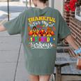 Thankful For My 1st Grade Turkeys Thanksgiving Teacher Fall Women's Comfort Colors T-Shirt Back Print Moss Thankful For My 1st Grade Turkeys Thanksgiving Teacher Fall Women's Comfort Colors T-Shirt Back Print Moss