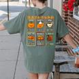 Thankful Syllables Thanksgiving Phonics Reading Teacher Fall Women's Comfort Colors T-Shirt Back Print Moss Thankful Syllables Thanksgiving Phonics Reading Teacher Fall Women's Comfort Colors T-Shirt Back Print Moss
