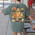 Thanksgiving One Thankful Art Teacher Fall Groovy Men Women Women's Comfort Colors T-Shirt Back Print Moss Thanksgiving One Thankful Art Teacher Fall Groovy Men Women Women's Comfort Colors T-Shirt Back Print Moss