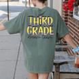 Third Grade Dream Team 3rd Grade Teacher Back To School Kids Women's Comfort Colors T-Shirt Back Print Moss Third Grade Dream Team 3rd Grade Teacher Back To School Kids Women's Comfort Colors T-Shirt Back Print Moss