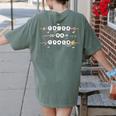 Trick Or Teach Spooky Teacher Happy Halloween Bracelet Women's Comfort Colors T-Shirt Back Print Moss