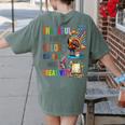 Turkey Thanksgiving Art Teacher Costume Tee For Artists Women's Comfort Colors T-Shirt Back Print Moss