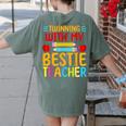 Twinning With My Bestie Teacher Boy Spirit Week Twin Day Women's Comfort Colors T-Shirt Back Print Moss Twinning With My Bestie Teacher Boy Spirit Week Twin Day Women's Comfort Colors T-Shirt Back Print Moss