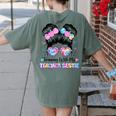 Twinning With My Teacher Bestie Twin Day Friends Teacher Women's Comfort Colors T-Shirt Back Print Moss Twinning With My Teacher Bestie Twin Day Friends Teacher Women's Comfort Colors T-Shirt Back Print Moss