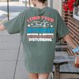 US History And Government Teacher Gifts Funny I Find You Women's Comfort Colors T-Shirt Back Print Moss