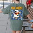 Van Ghost Art Teacher Halloween Van Gogh Starry Night Women's Comfort Colors T-Shirt Back Print Moss Van Ghost Art Teacher Halloween Van Gogh Starry Night Women's Comfort Colors T-Shirt Back Print Moss