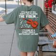 Violin Player Costume For Men Women Violin Teacher Violinist Women's Comfort Colors T-Shirt Back Print Moss Violin Player Costume For Men Women Violin Teacher Violinist Women's Comfort Colors T-Shirt Back Print Moss
