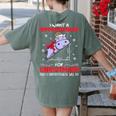 I Want A Hippopotenuse For Christmath Math Teacher Christmas Women's Comfort Colors T-Shirt Back Print Moss I Want A Hippopotenuse For Christmath Math Teacher Christmas Women's Comfort Colors T-Shirt Back Print Moss