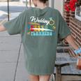 Wedding Planning Not Lesson Engaged Teacher Engagement Women's Comfort Colors T-Shirt Back Print Moss