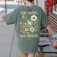 Weird Teachers Build Character Frog Reading Book Librarian Women's Comfort Colors T-Shirt Back Print Moss Weird Teachers Build Character Frog Reading Book Librarian Women's Comfort Colors T-Shirt Back Print Moss