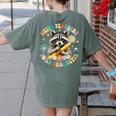 Weird Teachers Build Character Raccoon Colourful Floral Women's Comfort Colors T-Shirt Back Print Moss Weird Teachers Build Character Raccoon Colourful Floral Women's Comfort Colors T-Shirt Back Print Moss