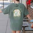 Weird Teachers Build Character- Teacher's Day Women's Comfort Colors T-Shirt Back Print Moss