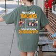 Why Science Teachers Should Not Be Given Playground Duty For Men Women Women's Comfort Colors T-Shirt Back Print Moss Why Science Teachers Should Not Be Given Playground Duty For Men Women Women's Comfort Colors T-Shirt Back Print Moss