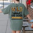 Wild About 2Nd Grade School Grade Teacher Women's Comfort Colors T-Shirt Back Print Moss Wild About 2Nd Grade School Grade Teacher Women's Comfort Colors T-Shirt Back Print Moss