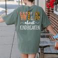 Wild About Kindergarten Teacher Leopard Print Women's Comfort Colors T-Shirt Back Print Moss Wild About Kindergarten Teacher Leopard Print Women's Comfort Colors T-Shirt Back Print Moss